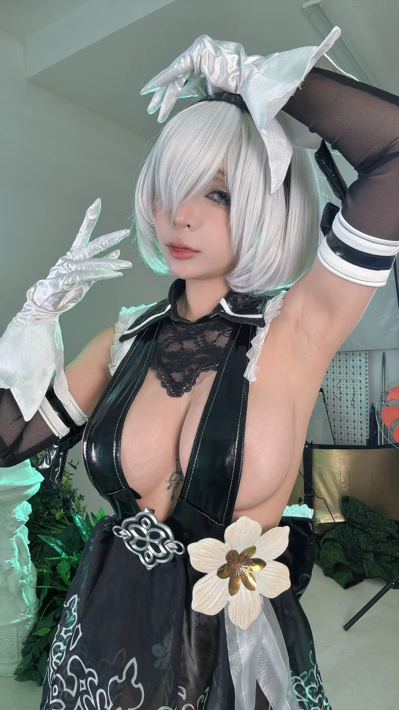 Umeko_J - Eve 2B Dress – Stellar Blade [107P,11V-2.05GB] tg@simisebaisi 【丝足阁】087.webp